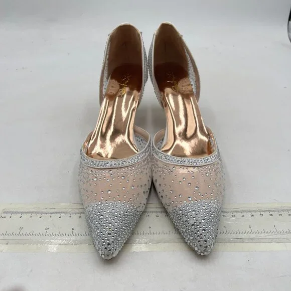 XYD Silver and Cream Heels - Picture 3 of 8